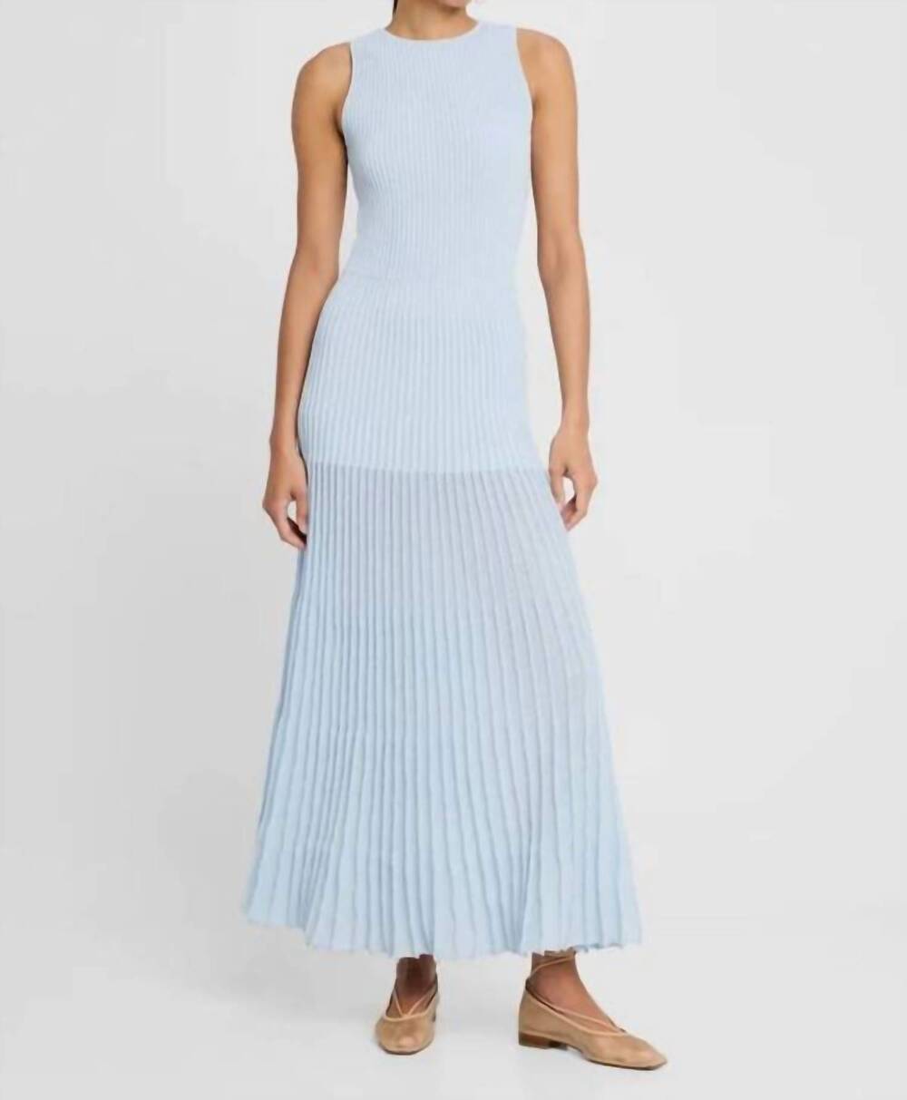 NEW CLEA arabella knit dress in mineral blue